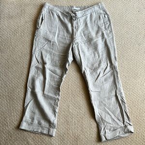 Onia Tan Linen Pants